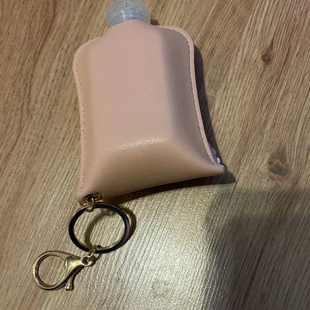New Blush Pink Hand Sanitizer Holder with Keychain